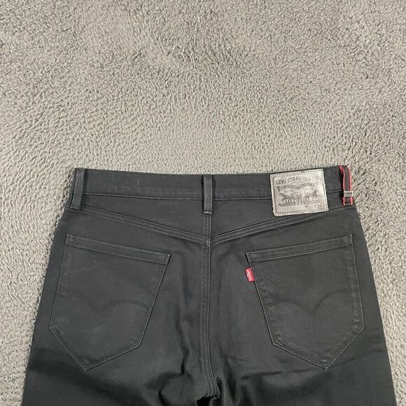 Levis Jeans Mens 34x34 Black 511 Slim Fit Stretch Red Loop Denim Casual - Picture 8 of 16